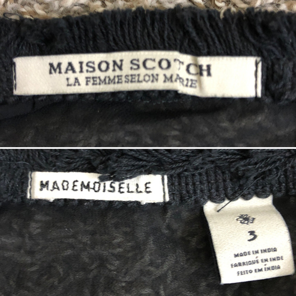 Maison Scotch Mademoiselle Sheer Print Top - Picture 8 of 8